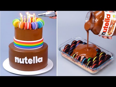 Perfect NUTELLA Cake Decorating Ideas | Easy And Delicious Chocolate Cake Decorating Ideas