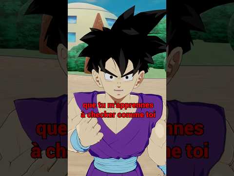 Gohan veut apprendre à checker 🤣 | crédit : @dennis_main #3d #animation #piccolo #freezee