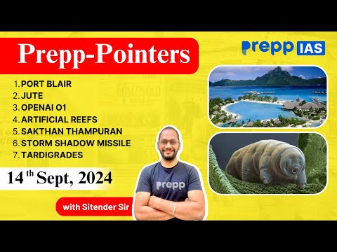 The Hindu Newspaper Today Analysis I Prepp Pointers | 14 September 2024 | UPSC Prelims 2024/25