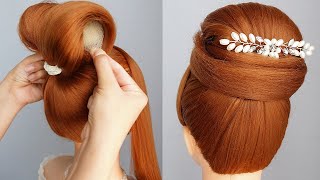 Easy Wedding Updo For Long Hair  | Simple And Beautiful Hairstyle For Party | Minimal Yet Beautiful