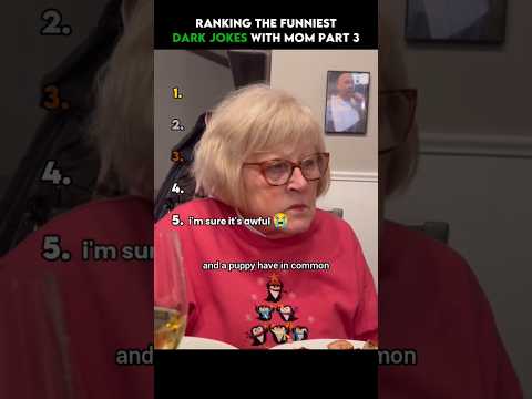 Ranking the Funniest Dark Jokes With Mom Part 3 😳😂 #shorts #funny #joke #darkhumor