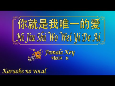 你就是我唯一的愛 【卡拉OK (女)】《KTV KARAOKE》 – Ni Jiu Shi Wo Wei Yi De Ai (Female)