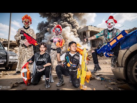 LTT Films : The Heroe Silver Flash Escape The Nerf Guns Attack of The Tiger Mask Crime Gang?