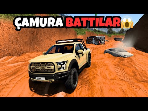 HERKES ÇAMURA BATTI !!! | FORD F-150 RAPTOR İLE ÇILGIN OFF-ROAD !!! | ETS 2 MOD