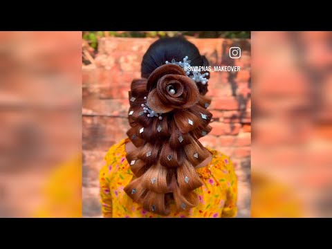 Western Peacock Tail #hairstyletutorial #hairtutorial #hairstyle #hairstyling by MUA Swapna Saha