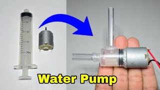 How To Make A Mini Water Pump | Powerful Water Pump Using DC Motor | DC Water Pump