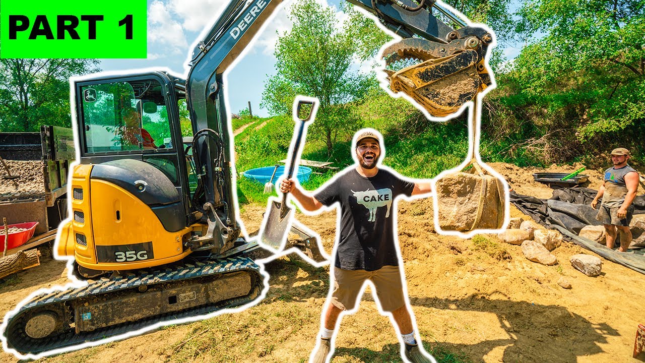 Building a NEW MINI POND in My BACKYARD! (Part 1)