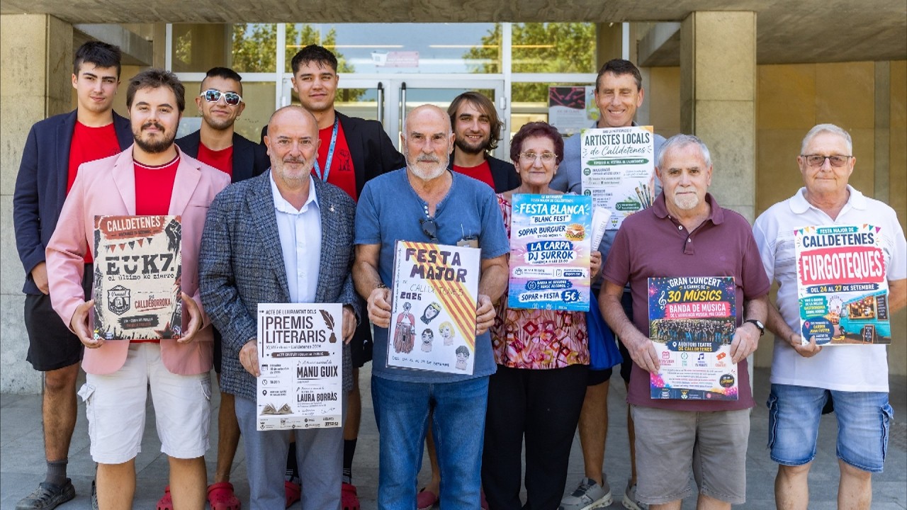 Calldetenes presenta la programació de la seva festa major