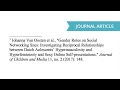 Citation Styles and Formats