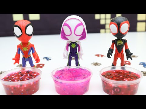 Spidey And His Amazing Friends DIY Customize Slime - Superhero Stories