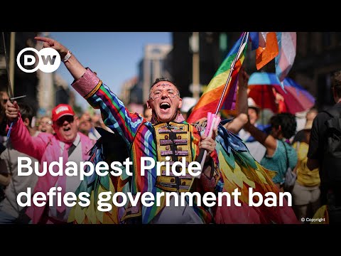 YouTube video thumbnail: Thousands of LGBTQ Activists Take to the Streets in Hungary Despite Government Ban