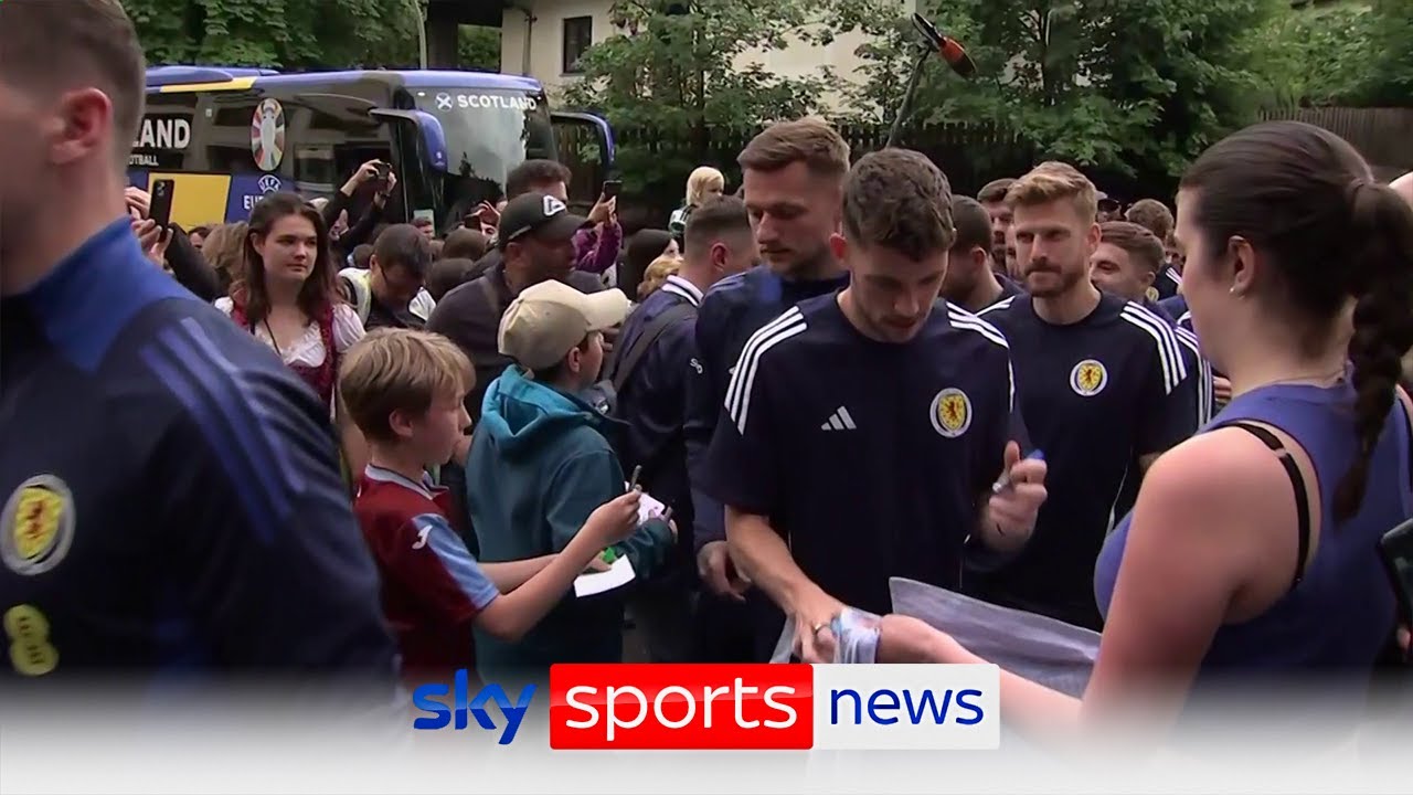 Scotland arrive in Germany ahead of Euro 2024 opener