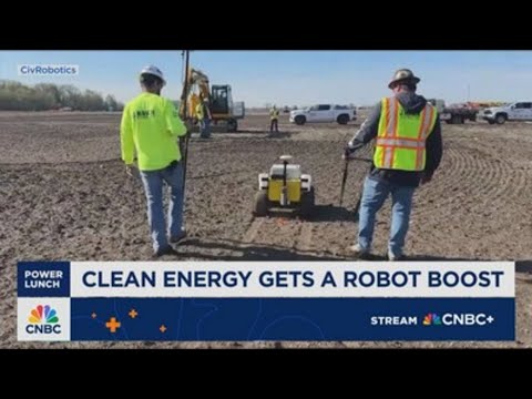 YouTube video thumbnail: Clean Energy Gets a Robot Boost