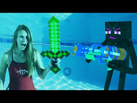 SUPER SOAKERS meets Minecraft 2 | Full Movie Animation! (Nerf War)