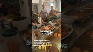 They pranked him on Thanksgiving 😂