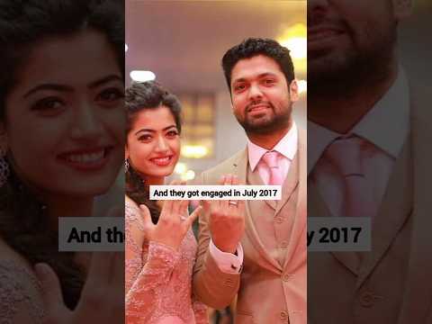 Rashmika Mandanna & Rakshit Shetty love ❤ story #lovestory #bollywood #breakup #shorts #viralvideos