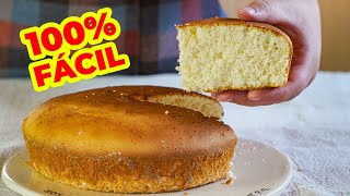 🔰 En 3 PASOS: ESPONJOSA y GIGANTE TORTA sin gluten de limón