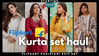 flipkart kurta set haul under 500 | flipkart Kurti haul | amazon kurta set haul | pakistani suits