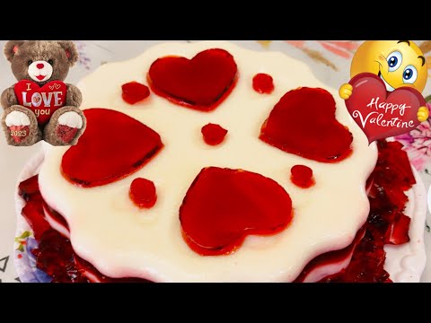 Gelatina del Amor y La Amistad ❤️#delicious #valentinesday  #precious #howto  #receta