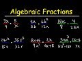 Simplifying Algebraic Fractions and Variables