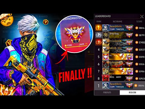 Grandmaster Top 0001 Rank Push Done 😱 Garena Free Fire 