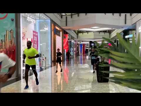 YouTube video thumbnail: Dubai Runners Beat the Heat at City's First 'Mallathon'