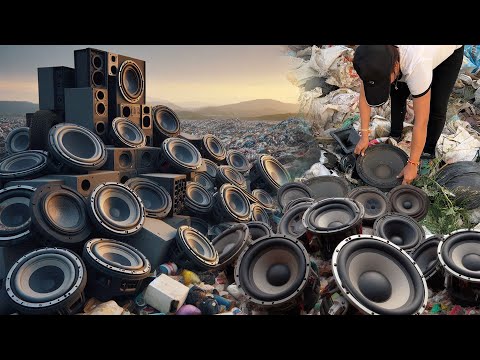 Wow...🤨 i Found a Lots Of Subwoofer Driver _ Many Phones in Garbage _ i Restore Cracked Galaxy Phone