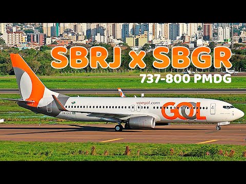 PRIMEIRA VEZ VOANDO COM 737-800 DO RIO DE JANEIRO PARA SÃO PAULO #FS2020