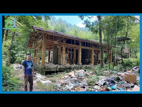 Después del divorcio, el hombre hizo una locura: convertir el bosque en la casa de sus sueños