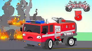 Fire Truck Red and Rescue Mission | Ambulance Lila | Car Cartoon | Wheelcity