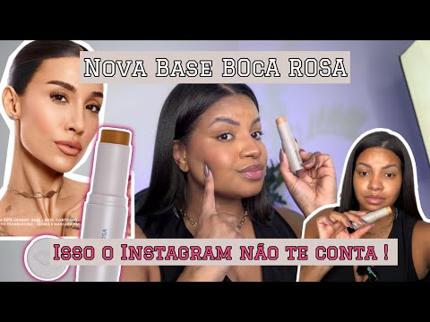 TESTEI  NOVA BASE  STICK  DA BOCA ROSA VALE A PENA ? TUDO QUE A RESENHA DO INSTAGRAM NÃO TE MOSTRA