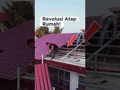 Bukan Genteng Biasa‼️😱 Pasang Atap Sekarang Secepat Ini? #inovasi #ataprumah #shorts