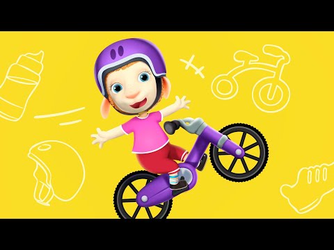 Funny Bicycle Racing | Cartoon for Kids & Songs for Kids | Dolly and Friends 3D