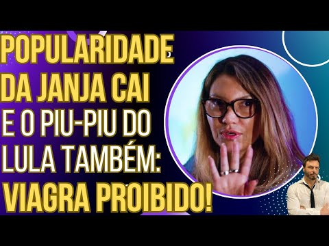 Popularidade de Janja cai e o piu-piu do Lula também: não vão poder fazer séquiço!