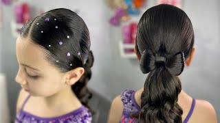 Peinado con Moño de cabello para ocasión especial 💜