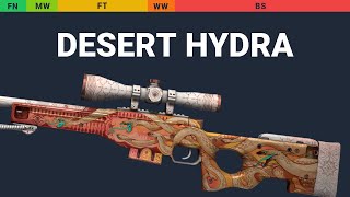 AWP Desert Hydra Wear Preview