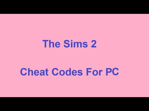 cheat codes sims 2 pc