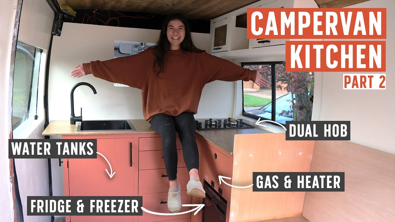 DIY Kitchen Units Campervan Conversion | We can’t believe this transformation Ep17