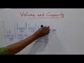 Volume and Capacity Measurement Problems