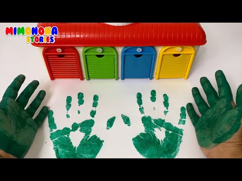 Aprende los Colores con pinta dedos 🌈  Juegos educativos infantiles ✨ Mimonona Stories