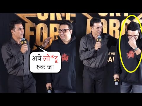 Akshay Kumar Most Funniest Moment with Dinesh Vijan and Sky Force Team at Trailer Launch