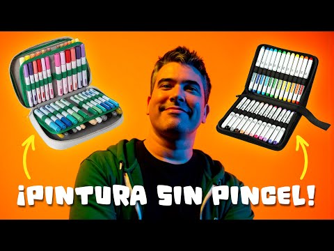Pintando con rotuladores acrílicos Ohuhu 🎨 ¡Textura increíble!