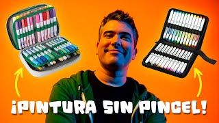 Pintando con rotuladores acrílicos Ohuhu 🎨 ¡Textura increíble!