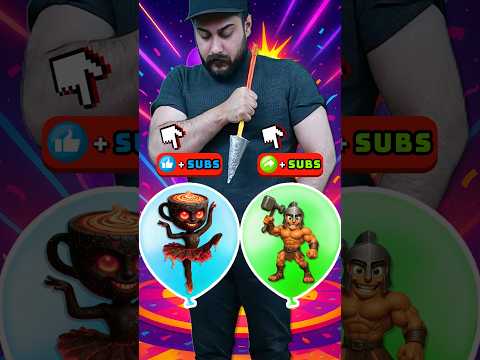 Ballerina Cappuccino VS Tung Tung Sahur 💥 Italian Brainrot Balloon POP 🎈