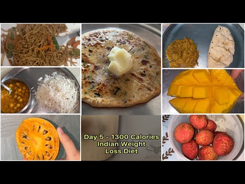 Day 5 of 1300 Calories Indian Weight Loss Diet | What I Eat in A Day