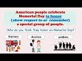 Memorial Day Activities and Significance