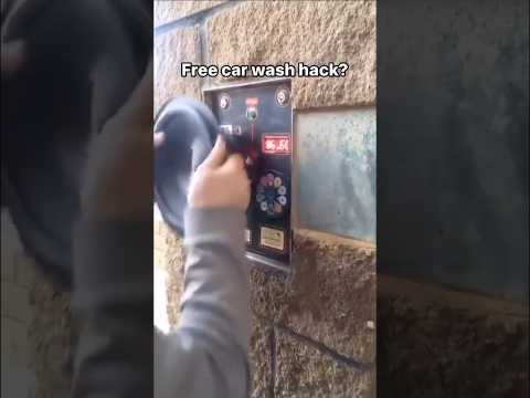 Free Car Wash Hack Using a Speaker 🔊 #carwash #free #lifehacks #lifehack #droppedtrucks #takuache
