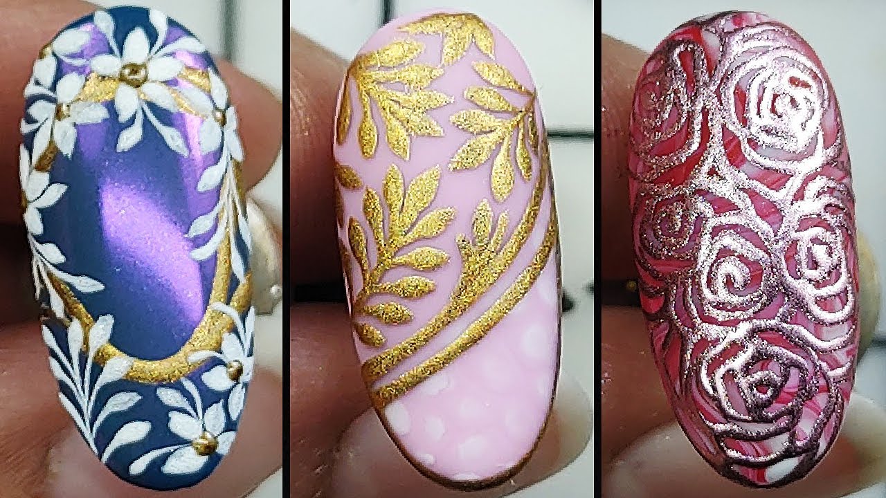 Cute nails compilation | Nail art designs step by step | Nail art designs 2025 | Chrome Nails Ideas