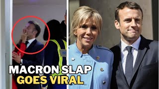 French President Macron SLAPPED In The Face By Wife Brigitte | Watch Viral Slap Caught On Cam