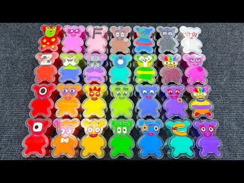 Numberblocks 💖 Alphablocks – Look All Clay with Mini Bear Shape Colors Mixing! ASMR
